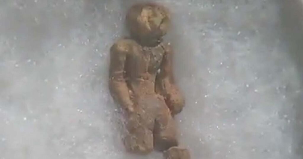 Verbotene archäologische Artefakte – Nampa-Figurine aus tiefem Bohrloch