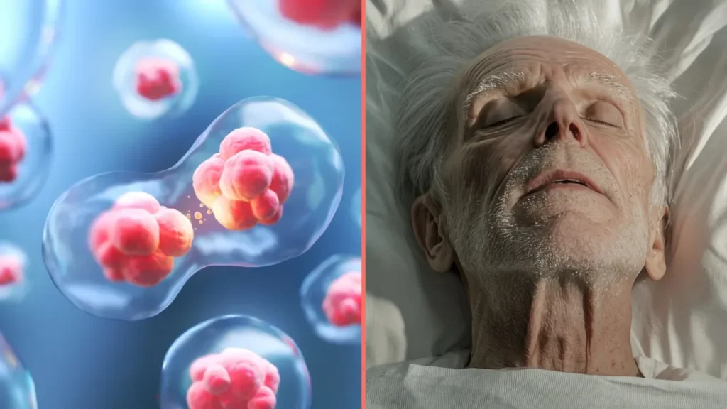Zellteilung und sterbender Mensch – biologische Prozesse im Zustand zwischen Leben und Tod